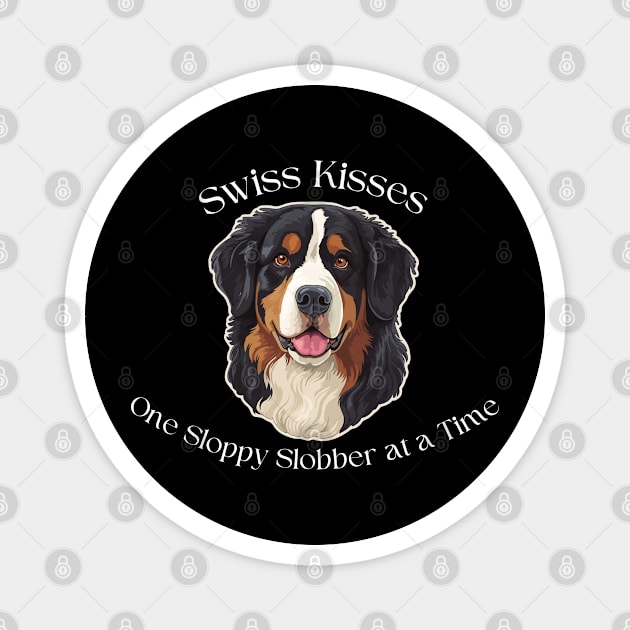Greater Swiss Mountain Dog-Swiss Kisses Magnet by jlee